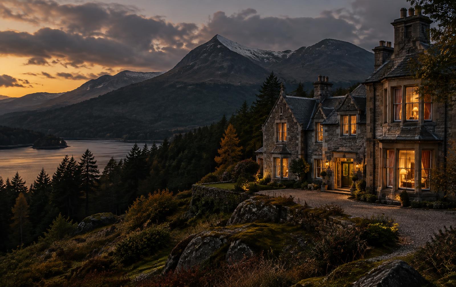 The Braemar House fictional website concept