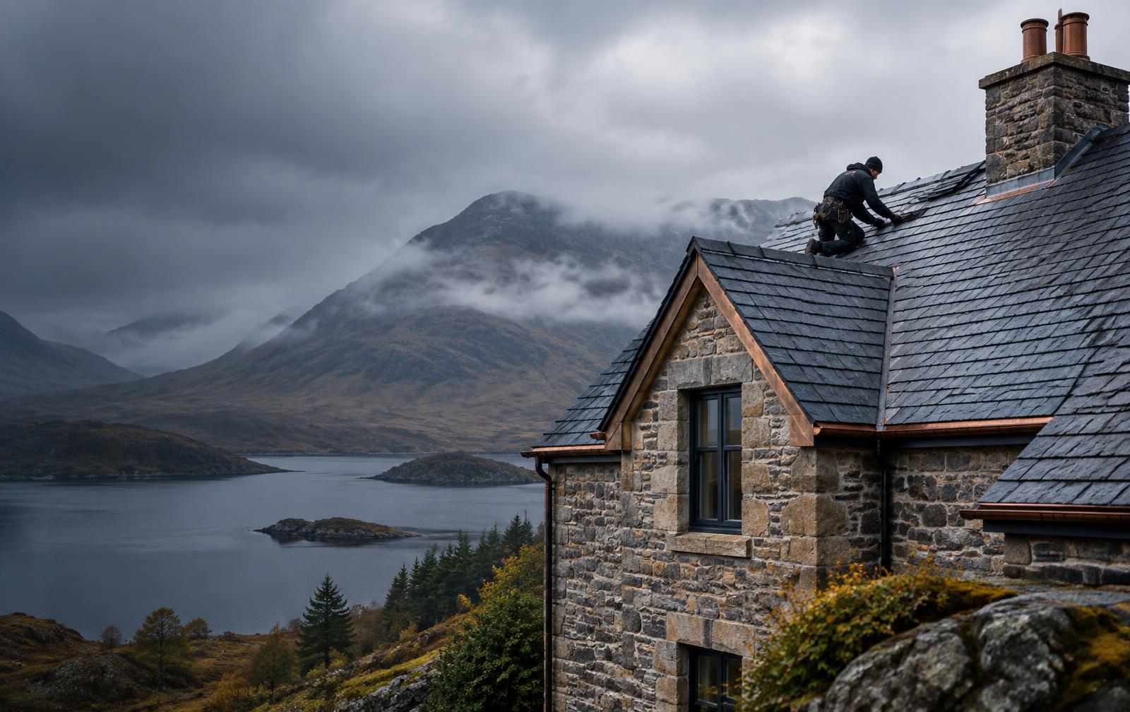 Highland Roofing & Slating fictional website concept